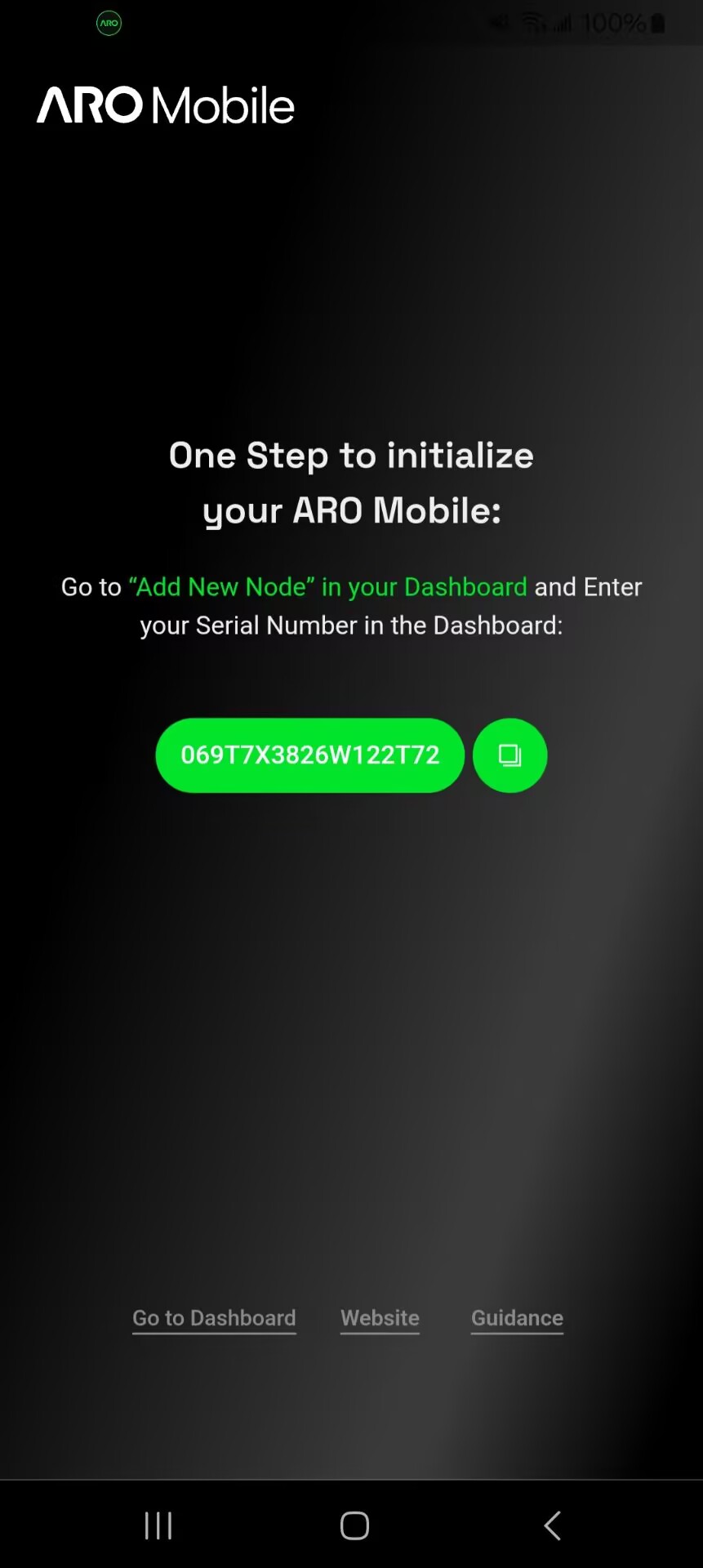 Step 4.2 - Bind SN in Dashboard