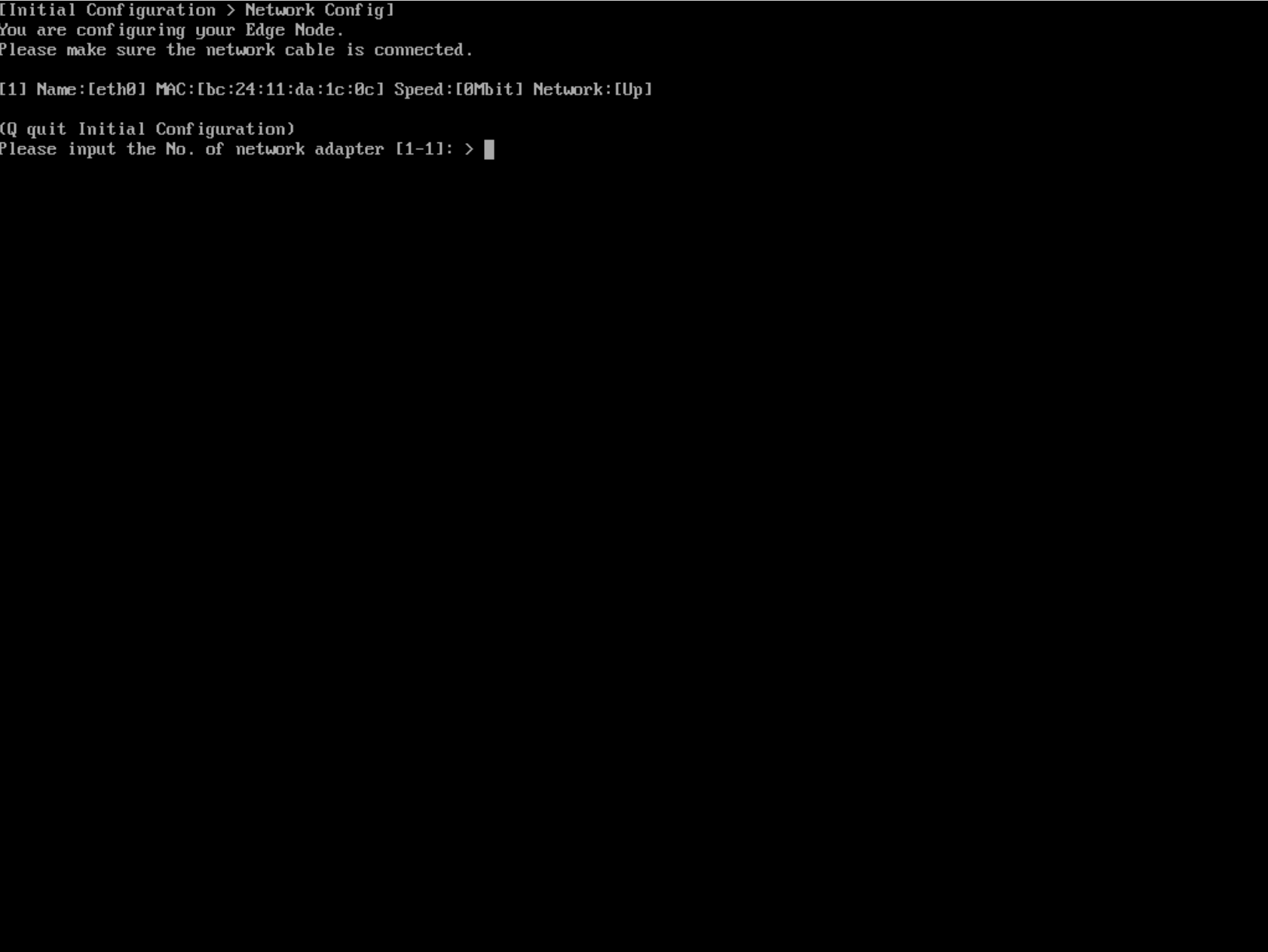 Network Configuration
