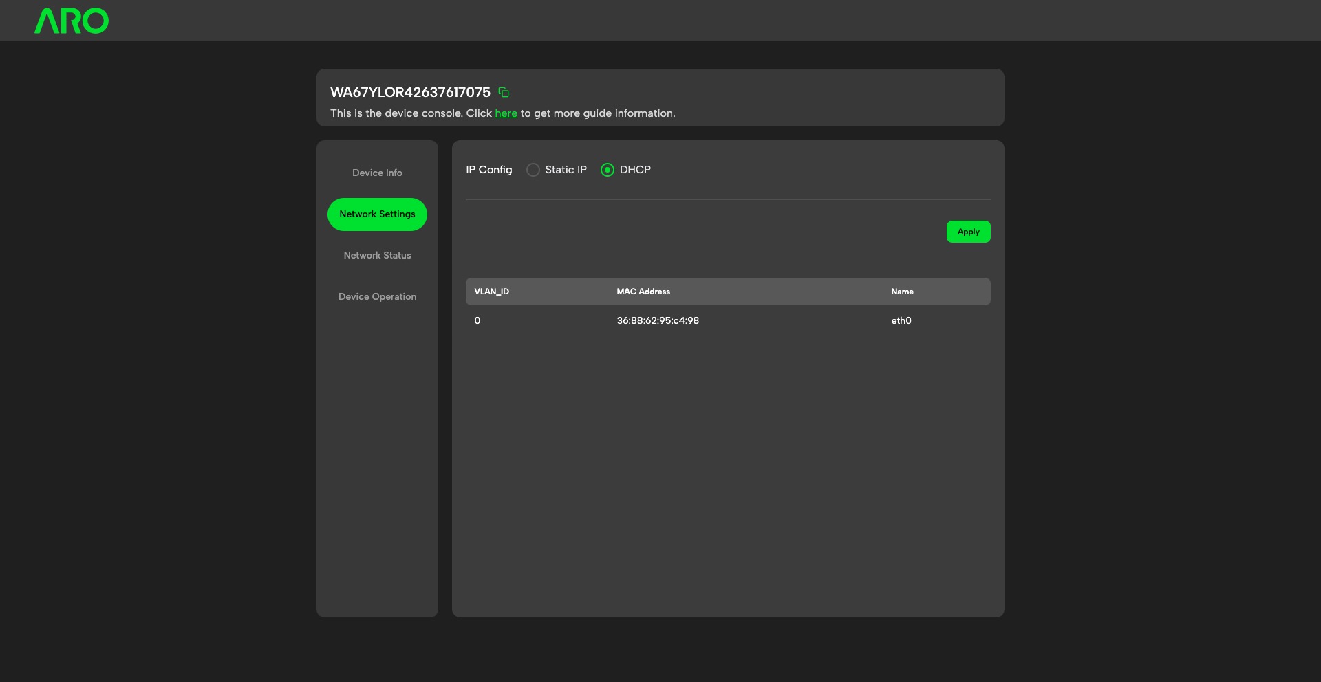 IP Configuration