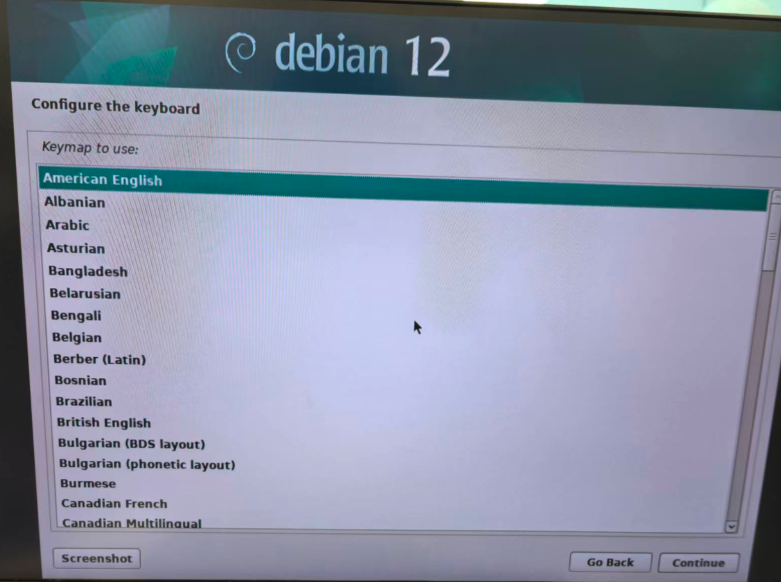Configure Keyboard
