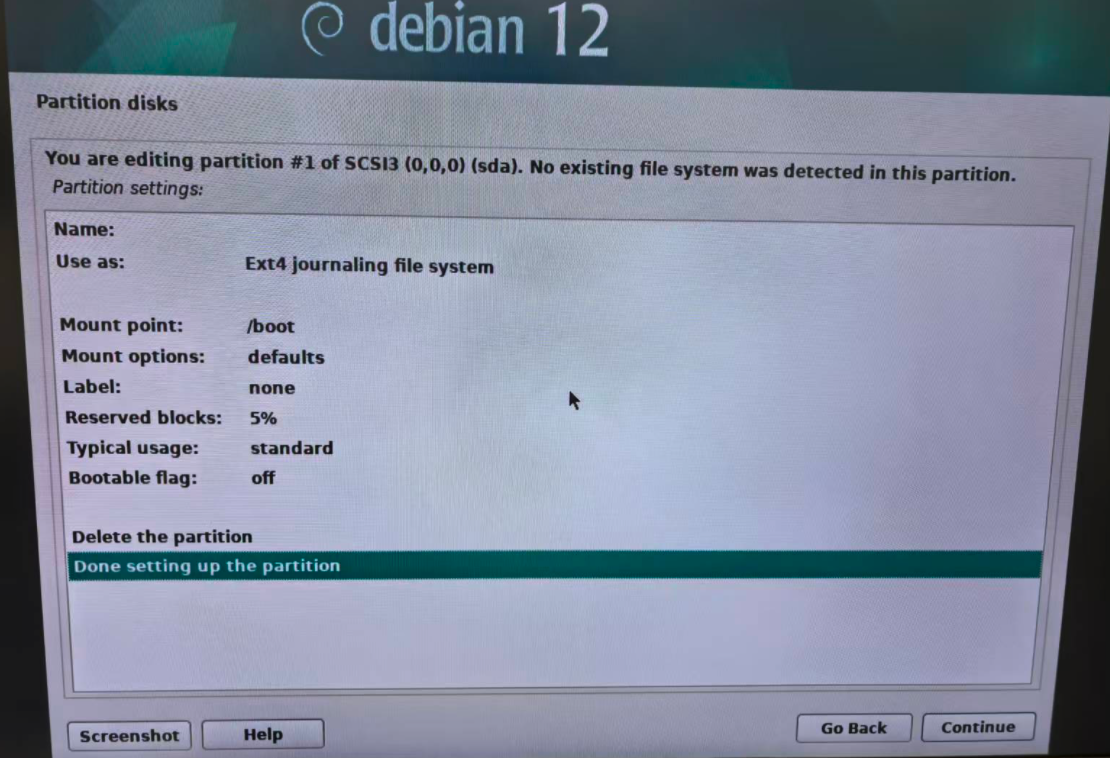 Boot Partition 5