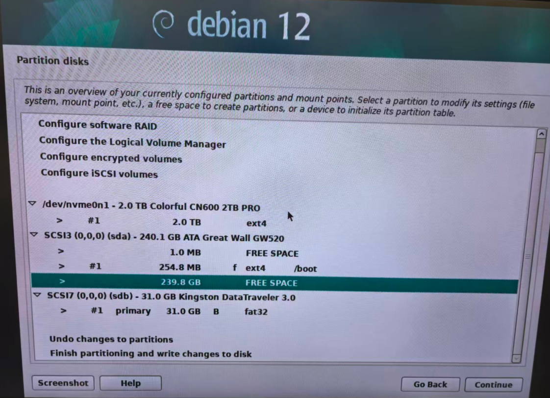 Boot Partition 6