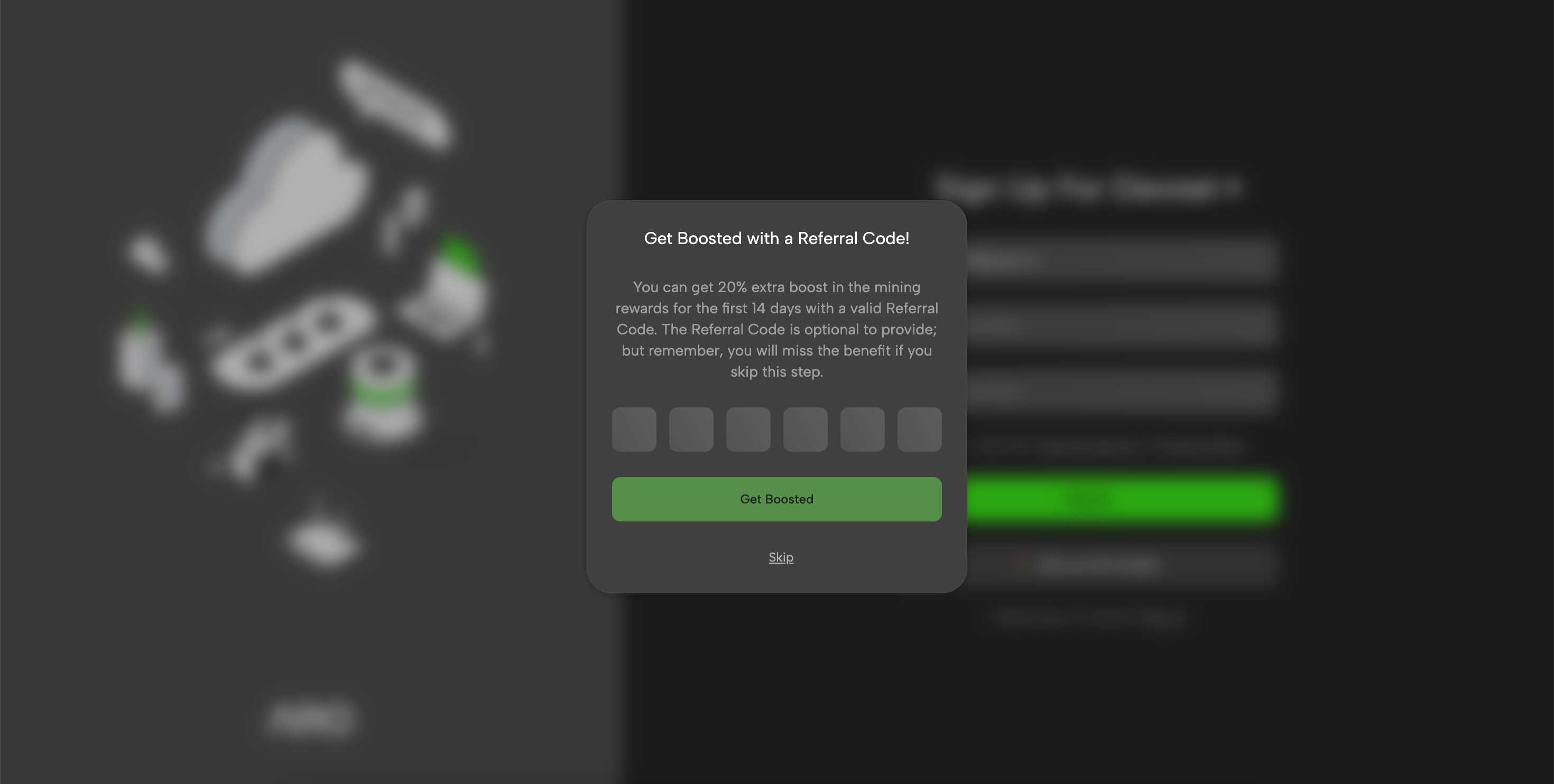 Input Referral Code
